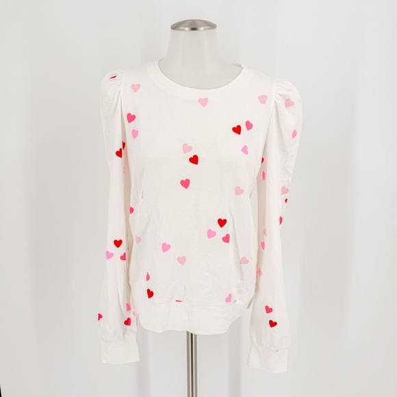 Lilly Pulitzer White Sweater with Heart Patterns - Picture 2 of 7